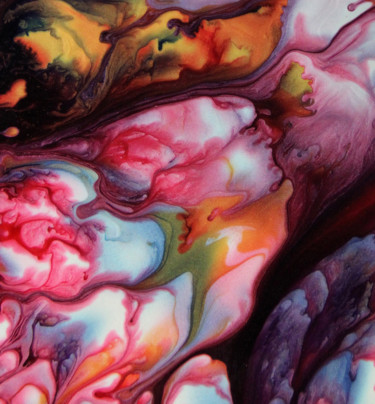 Léo Ferré - Avec Le Temps - Peinture intitulée "Léo Ferré - Avec Le…" par Monique Vivian, Œuvre d'art originale, Acrylique