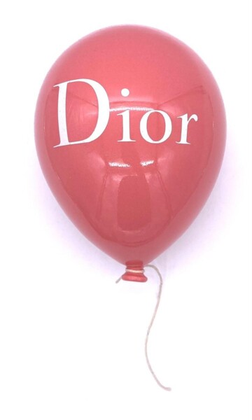 ballon Dior rose Sculpture intitulée "ballon Dior rose" par Mvr, Œuvre d'art originale, Céramique