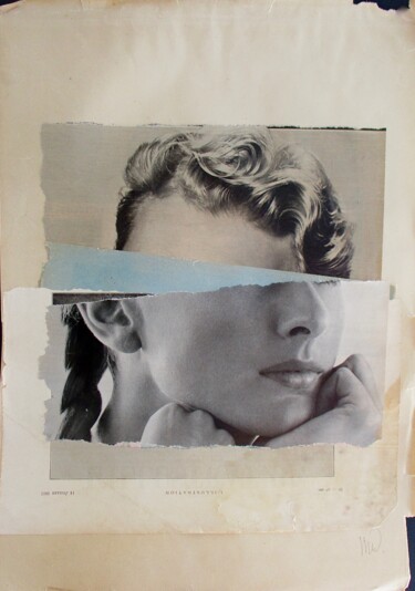 Collages titulada "For Your Eyes Only…" por Marian Williams, Obra de arte original, Collages