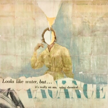 Collagen mit dem Titel "Looks like Water" von Marian Williams, Original-Kunstwerk, Collagen