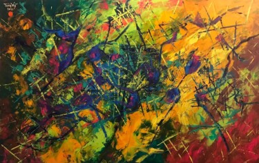 Wildflowers Painting titled "Wildflowers" by My Ha, Original Art, Acrylic