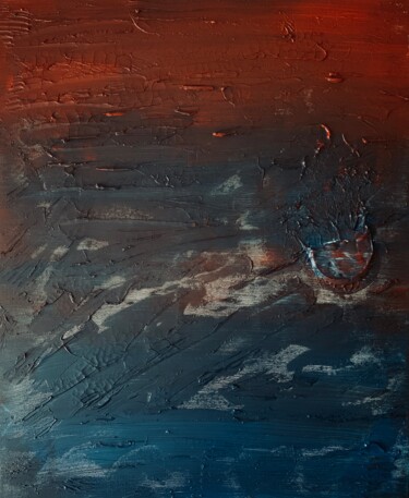 Картина под названием "Poséidon" - Mya Kotook, Подлинное произведение искусства, Акрил Установлен на Деревянная рама для нос…