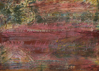 Pintura titulada "Crocodile" por Mya Kotook, Obra de arte original, Acrílico Montado en Bastidor de camilla de madera