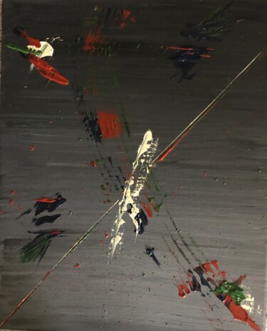 Pintura intitulada "Plume" por Mya Kotook, Obras de arte originais, Acrílico Montado em Armação em madeira