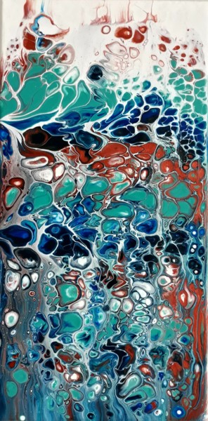 Painting titled "Fluid Heart" by Myaa, Original Artwork, Acrylic