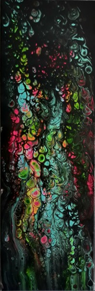 Painting titled "Rainbow hole 2" by Myaa, Original Artwork, Acrylic
