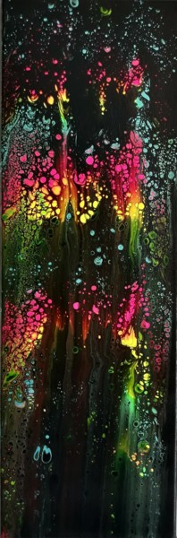 Painting titled "Rainbow hole 1" by Myaa, Original Artwork, Acrylic