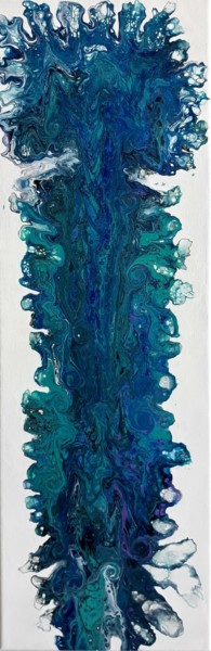 Painting titled "Medusine" by Myaa, Original Artwork, Acrylic