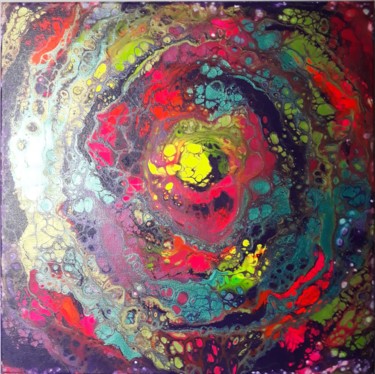 Painting titled "SunySpi" by Myaa, Original Artwork, Acrylic