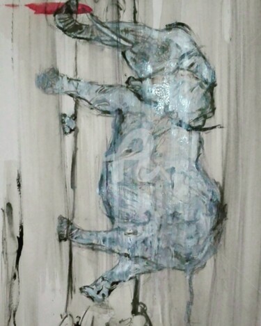 Painting titled "Climbing Dumbo" by Myarasm, Original Artwork