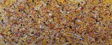 JACKSON POLLOCK style ACRYLIC on CANVAS by M. Y. Painting titled "JACKSON POLLOCK sty…" by M.Y.Art, Original Art, Acrylic