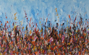 Malerei mit dem Titel "«Meadow №2» by M.Y." von M.Y.Art, Original-Kunstwerk, Acryl