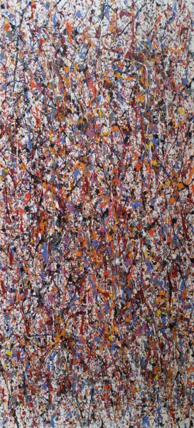 JACKSON POLLOCK style ACRYLIC PAINTING ON CANVAS Painting titled "JACKSON POLLOCK sty…" by M.Y.Art, Original Art, Acrylic