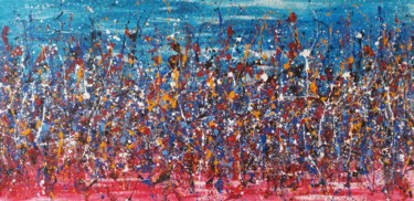 Painting titled "J. POLLOCK style AC…" by M.Y.Art, Original Artwork, Acrylic