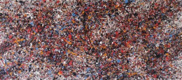 Abstract JACKSON POLLOCK style ACRYLIC on canvas Painting titled "Abstract JACKSON PO…" by M.Y.Art, Original Art, Acrylic