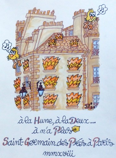 Painting titled ""à la Hune, à la de…" by David Manuel Garcia, Original Artwork, Acrylic