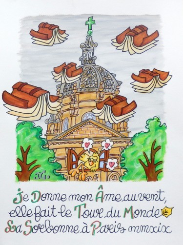 Drawing titled ""Je donne mon âme a…" by David Manuel Garcia, Original Artwork