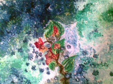 Painting titled "kiss my flover" by Vitaly, Original Artwork, Oil