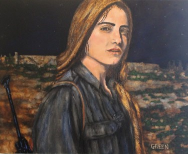 Malerei mit dem Titel "Peshmerga II" von Timothy Green, Original-Kunstwerk, Öl