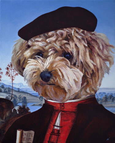 Painting titled "Francesco" by Mykola Koidan, Original Artwork, Oil