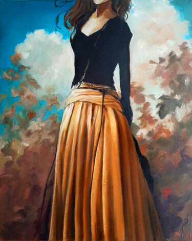 Painting titled "Golden Summer" by Mykola Koidan, Original Artwork, Oil