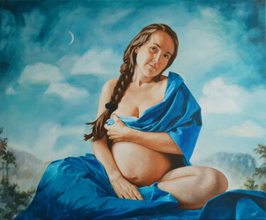 Painting titled "Beloved" by Mykola Koidan, Original Artwork, Oil