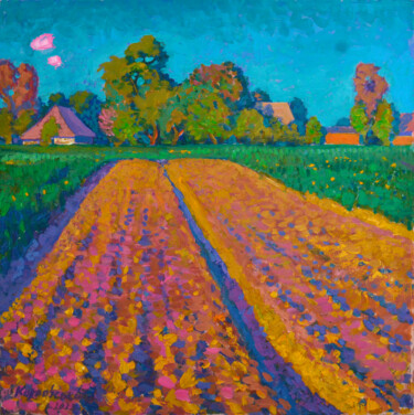 Pintura intitulada "Land" por Mykola Kozlovskyi, Obras de arte originais, Óleo