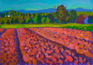 Peinture intitulée "Ground. Morning" par Mykola Kozlovskyi, Œuvre d'art originale, Acrylique