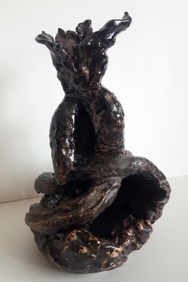 Sculpture intitulée "Naissance" par Mylène Cg, Œuvre d'art originale, Céramique