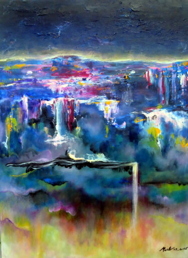 Peinture intitulée "cest-la-vie-acryliq…" par Marianne Charlotte Mylonas-Svikovsky (Marlo), Œuvre d'art originale, Acrylique