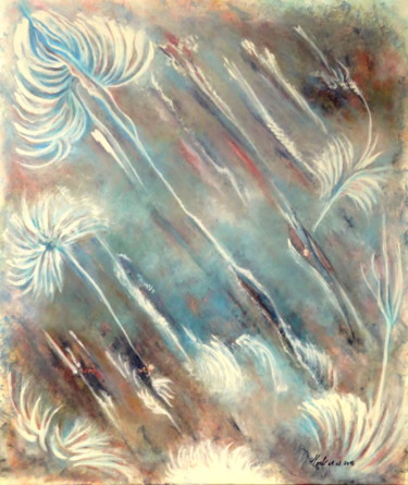 Peinture intitulée "intemporelle-legere…" par Marianne Charlotte Mylonas-Svikovsky (Marlo), Œuvre d'art originale, Acrylique