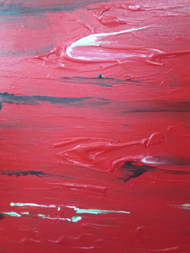 Painting titled "red-hot-anger-acryl…" by Marianne Charlotte Mylonas-Svikovsky (Marlo), Original Artwork, Acrylic