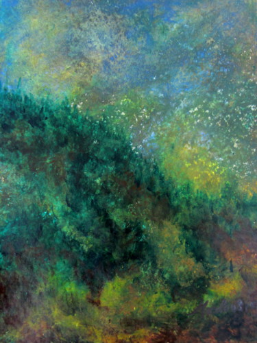 Peinture intitulée "une-idee-de-foret.j…" par Marianne Charlotte Mylonas-Svikovsky (Marlo), Œuvre d'art originale, Acrylique