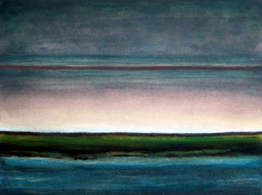 Peinture intitulée "horizons-avant-l'au…" par Marianne Charlotte Mylonas-Svikovsky (Marlo), Œuvre d'art originale, Acrylique