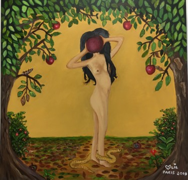 Painting titled "“EVE”" by Ma Lovelie Albarracin, Original Artwork, Acrylic
