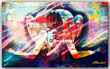 Arts numériques intitulée "erotic position ⭐⭐⭐" par Mylyfee Art, Œuvre d'art originale, Peinture numérique