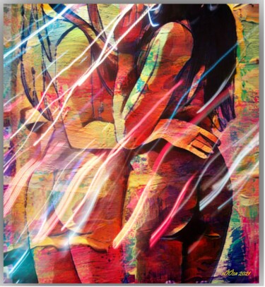 Arte digital titulada "couPLE ⭐⭐⭐" por Mylyfee Art, Obra de arte original, Pintura Digital