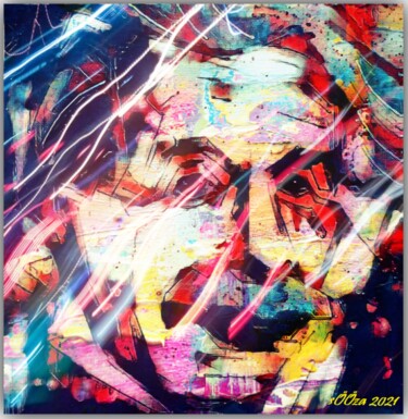 Arts numériques intitulée "Albert E ⭐⭐⭐" par Mylyfee Art, Œuvre d'art originale, Peinture numérique