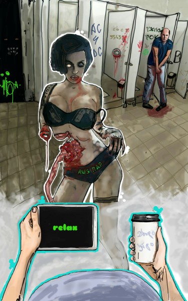 Digital Arts titled "Wc horror" by Myoza_kostey, Original Artwork
