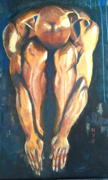 Peinture intitulée "ZEN" par Marie-Paule Jouin (MYP), Œuvre d'art originale, Huile