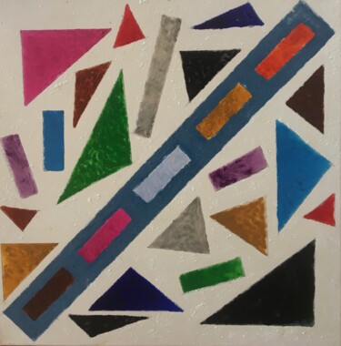 Malerei mit dem Titel "Le voyage organisé" von Audran, Original-Kunstwerk, Pigmente