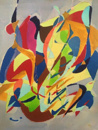 Malerei mit dem Titel "La rencontre" von Audran, Original-Kunstwerk, Tinte