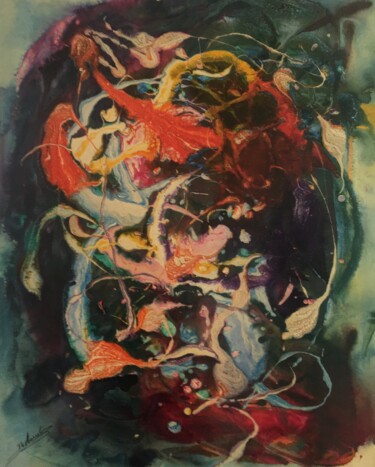 Peinture intitulée "Les émotions contra…" par Audran, Œuvre d'art originale, Acrylique
