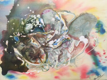 Pintura titulada "J'avance et personn…" por Audran, Obra de arte original, Acrílico