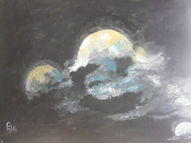 Pittura intitolato "Un ciel de nuit" da Audran, Opera d'arte originale, Acrilico