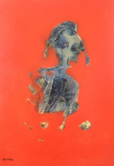 Schilderij getiteld "Le cri" door Audran, Origineel Kunstwerk, Inkt