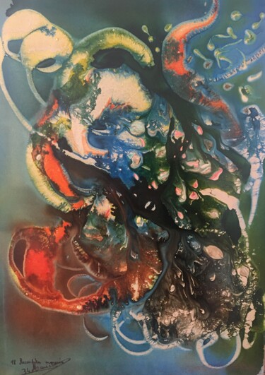 Peinture intitulée "l'esprit du toréador" par Audran, Œuvre d'art originale, Acrylique