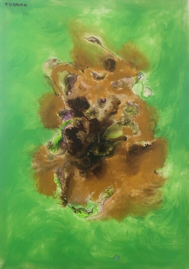 Pintura intitulada "L'ours de ma forêt" por Audran, Obras de arte originais, Acrílico