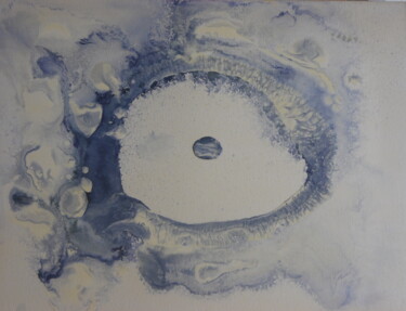Painting titled "Une planète dans le…" by Audran, Original Artwork, Acrylic