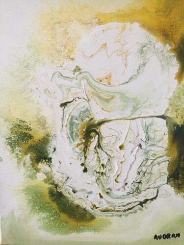 Painting titled "Le socle de la terre" by Audran, Original Artwork, Acrylic